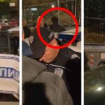 Bizaran snimak hapšenja na protestima u Beogradu: Uveli ga na jedna, on im izašao na druga vrata (VIDEO)